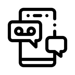 voice message line icon