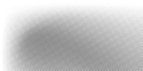 grunge Halftone white and black dots pattern and black gradient grunge texture background. Dotted line comic sport style vector illustration polka