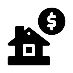Obraz premium budget glyph icon