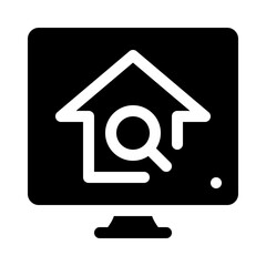 real estate glyph icon