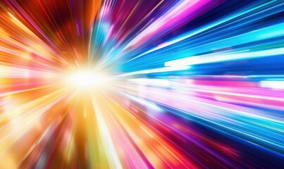 Abstract colorful lights. AI.