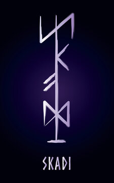 Full editable collection of norse symbols as goddess, witch, skadi, hel, freya and more.	