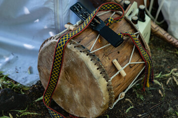 Song festival 2023 in Latvia, in the central park of Riga, Ligo holidays with latvian folk costumes and music