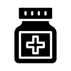 medicine glyph icon