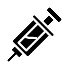 syringe glyph icon