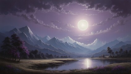 sunrise over the mountains