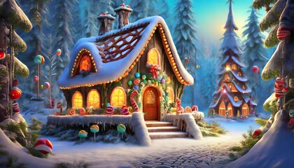 Obraz premium christmas tree in the city