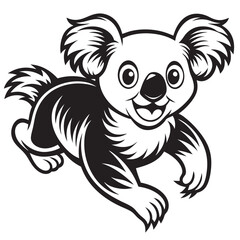 illustration of cartoon Koala