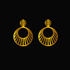 Royal Gold Original Quality /Very Luxury Gold earring