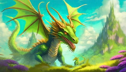 landscape with dragon