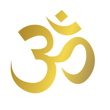 Golden Luxury Aum, Om, Powerful Symbol of hindu, hinduism
