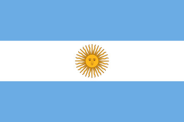 Flag of Argentina. Vector illustration