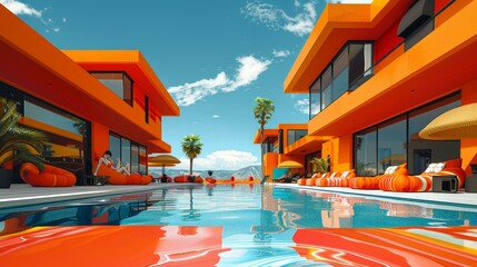 Modern Apartments with Swimming Pools