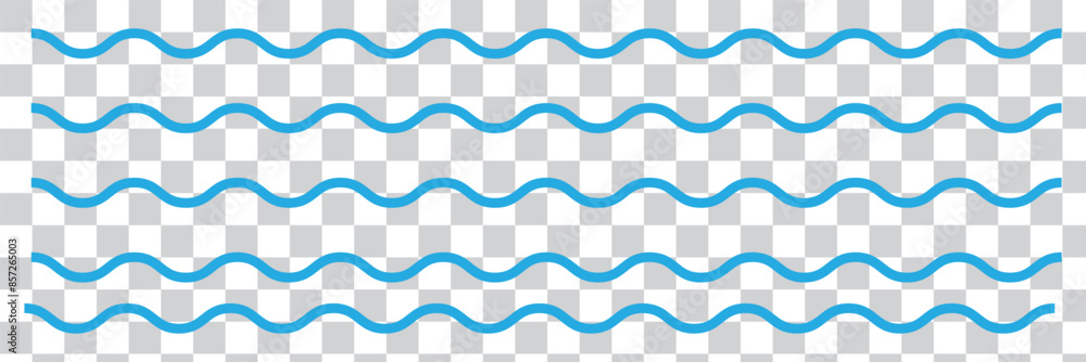 Poster seamless wavy line and zigzag patterns set. horizontal curvy waves stripe and zig zags. collection o