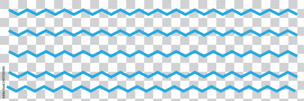 Poster wavy lines. set of wavy horizontal lines. wavy zigzag lines. zig-zag vector elements