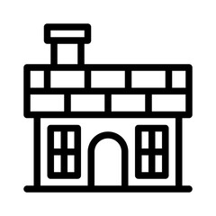 cabin line icon