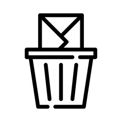 trash line icon