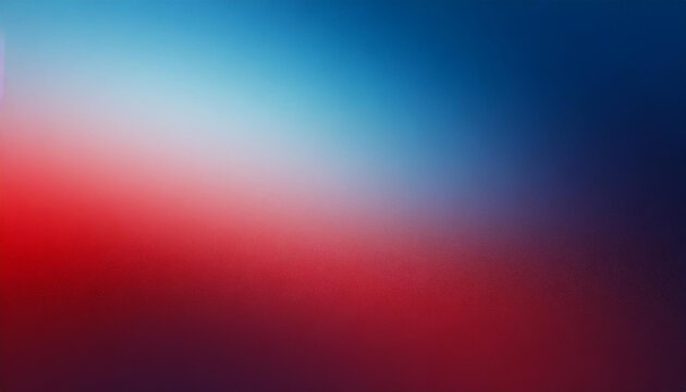 red blue gradient abstract background, grainy noise texture, backdrop for product presentation with copy space, patriotic banner for usa independence day, flag