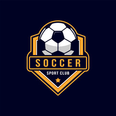 soccer logo badge template