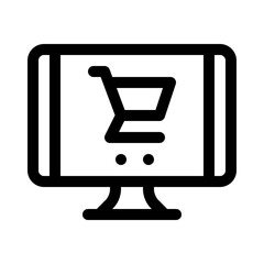 online shop line icon