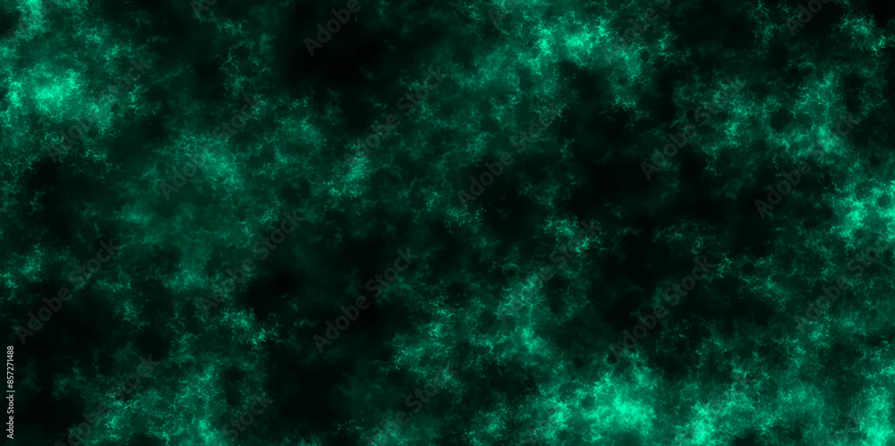 Poster green dust overlay particle abstract grunge texture on dark background. abstract distressed vintage 