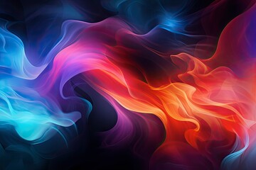 Obraz premium Color brush paint ribbon stroke swirl abstract splash background wave. Brush brushstroke color ribbon paint stroke flow shape wavy design paintbrush pen fluid rainbow element texture acrylic 3D line.