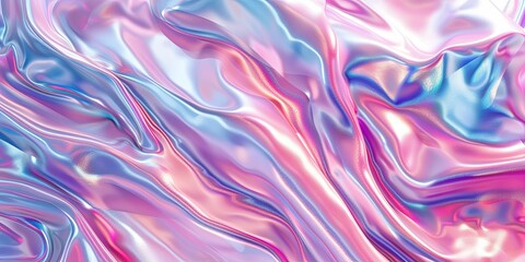 Obraz premium Shiny Purple and Blue Plastic Waves Background