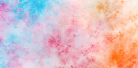Abstract pastel colors watercolor background. Abstract multicolor with subtle rainbow colors soft pastel watercolor background. Cool and charming colorful galaxy painting background. 