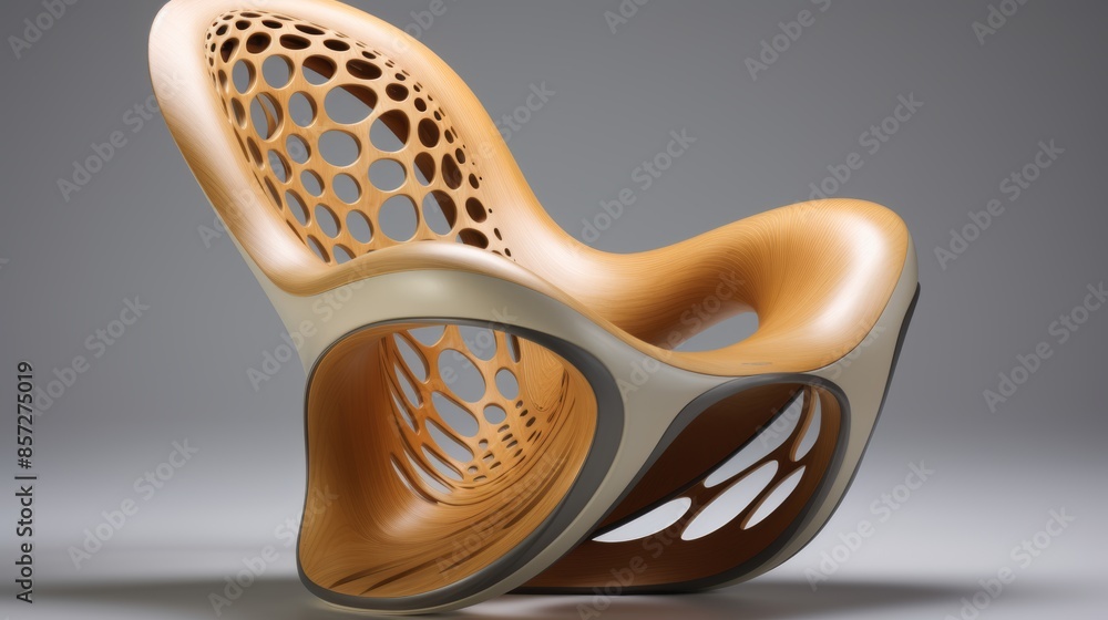 Poster cnc machine crafting unique furniture design integrating technology in everyday objects