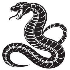 Fototapeta premium black and white snake