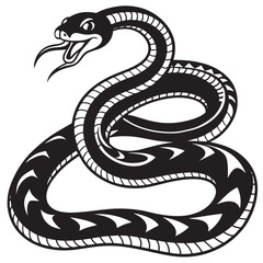 Fototapeta premium black and white snake