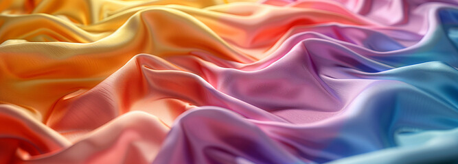 Obraz premium Gay Pride Day, International LGBT+ Day - 3D Render with Colors of the Pride Flag, Professional Illustration