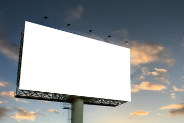 billboard blank for outdoor advertising poster or blank billboard for advertisement.