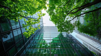 Trees and Office Buildings 