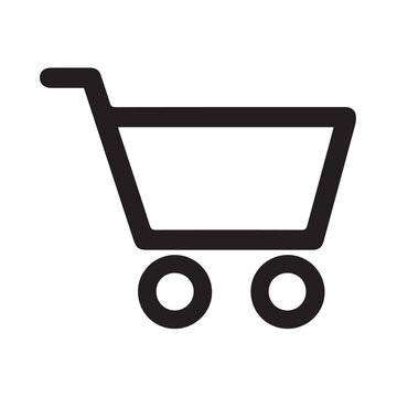 recommend clip art: Shopping cart line art icon for apps and websites. Trolley linear flat black & white symbol png file. Shopping cart vector