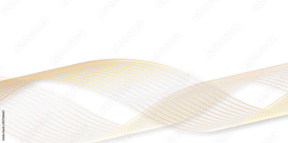 Poster abstract gold gradient wave element for design. digital frequency track equalizer. abstract luxury a