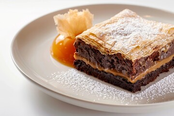 Delightful Chocolate Brownie Cake with Cardamom and Espresso