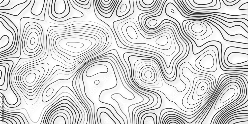Poster topographic map background geographic line map with elevation. abstract topographic contours map bac