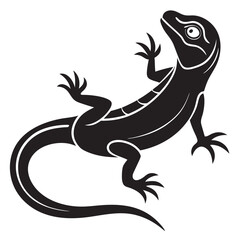 Naklejka premium illustration of a lizard