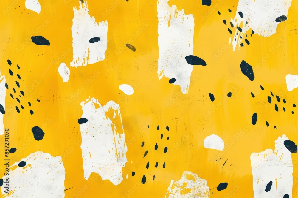 Poster minimalistic yellow design on background for creative projects - mustard yellow abstract pattern for