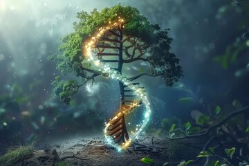 Exploring family heritage  dna, ancestors, genealogy concept for tracing ancestral roots