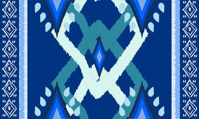 Thai seamless pattern Vector design for fabric, carpet, clothing, embroidery, wallpaper and backgrounds.