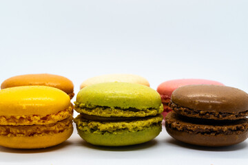 macaroons on a table