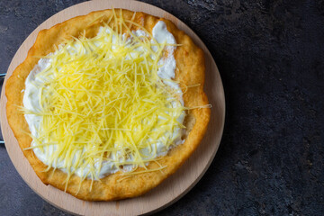 Hungarian deep fried flatbread