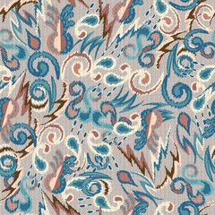 abstract seamless motif fabric patterns, abstract ikat, carpet, fabric, batik	