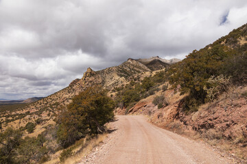 View from scenic drive in Coronado National Forest at Coronado National Memorial, Arizona