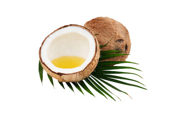 coconut oil isolated transparent