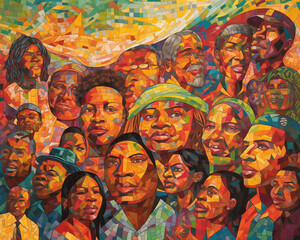 artwork celebrating Juneteenth, AI-generated