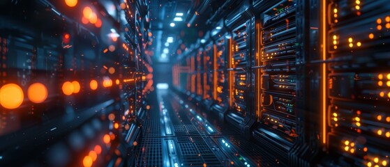 Fototapeta premium Firewall preventing unauthorized access