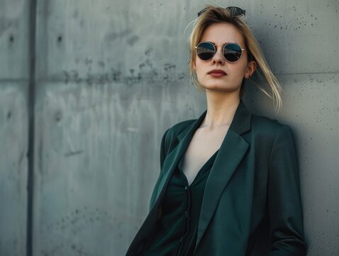 model in sunglasses